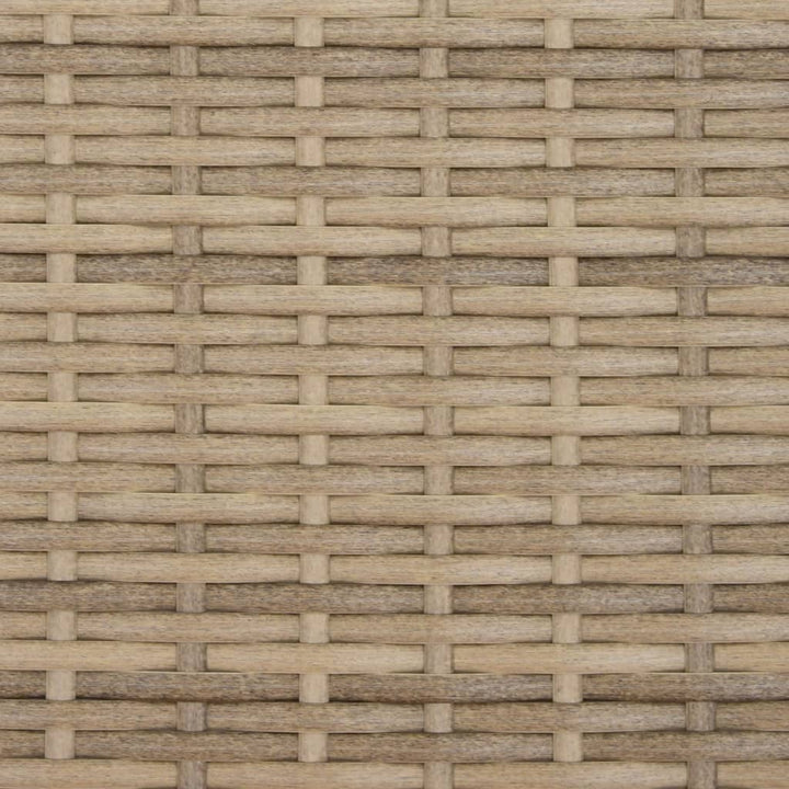 solseng med baldakin og hynder polyrattan beige