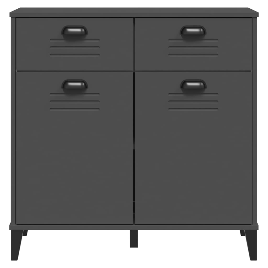 skænk VIKEN 80x40x80 cm konstrueret træ antracitgrå