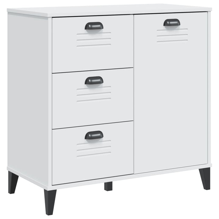 skænk VIKEN 80x40x80 cm konstrueret træ hvid