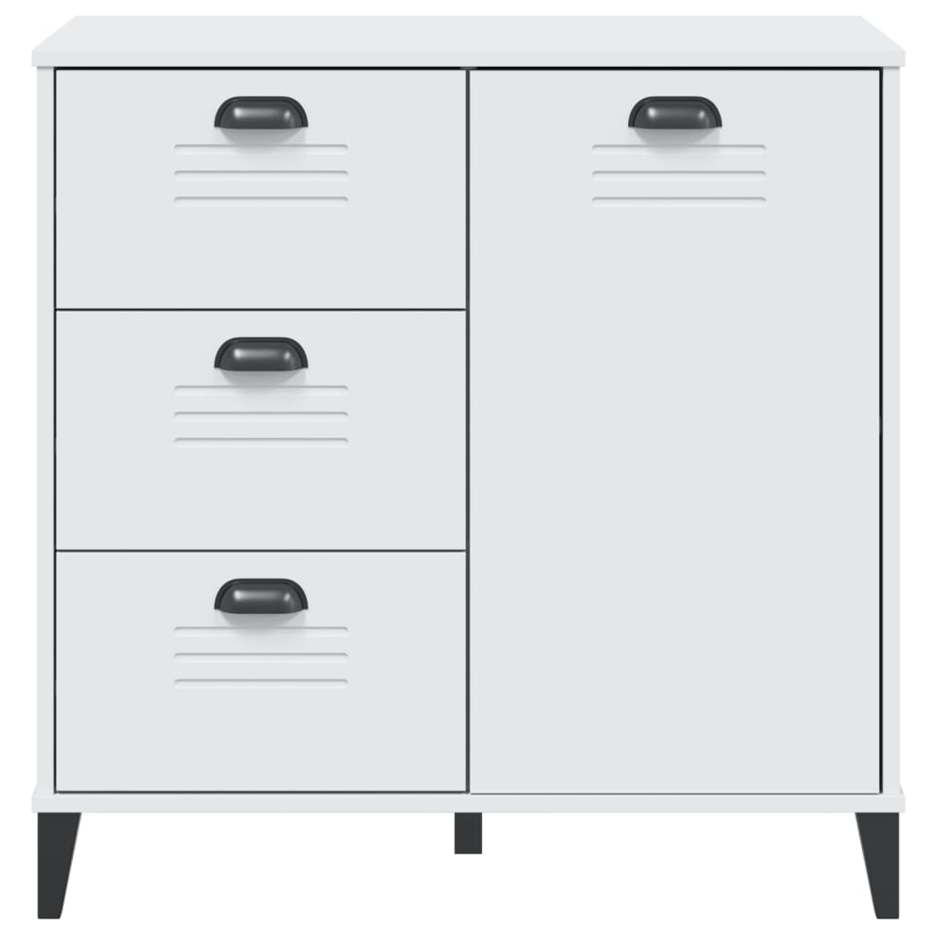 skænk VIKEN 80x40x80 cm konstrueret træ hvid