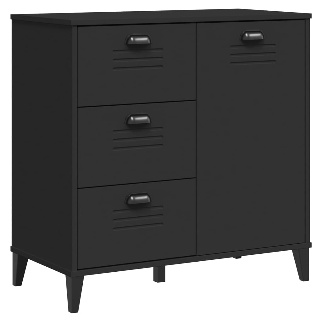 skænk VIKEN 80x40x80 cm konstrueret træ sort
