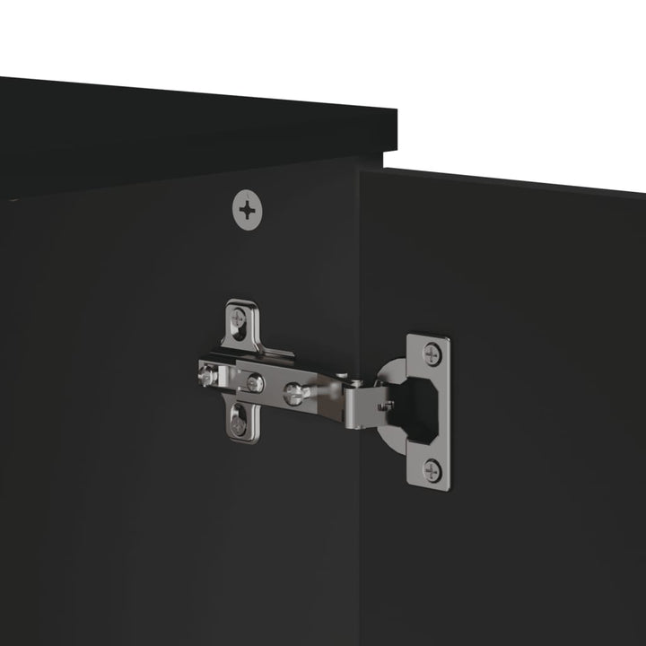 skænk VIKEN 80x40x80 cm konstrueret træ sort