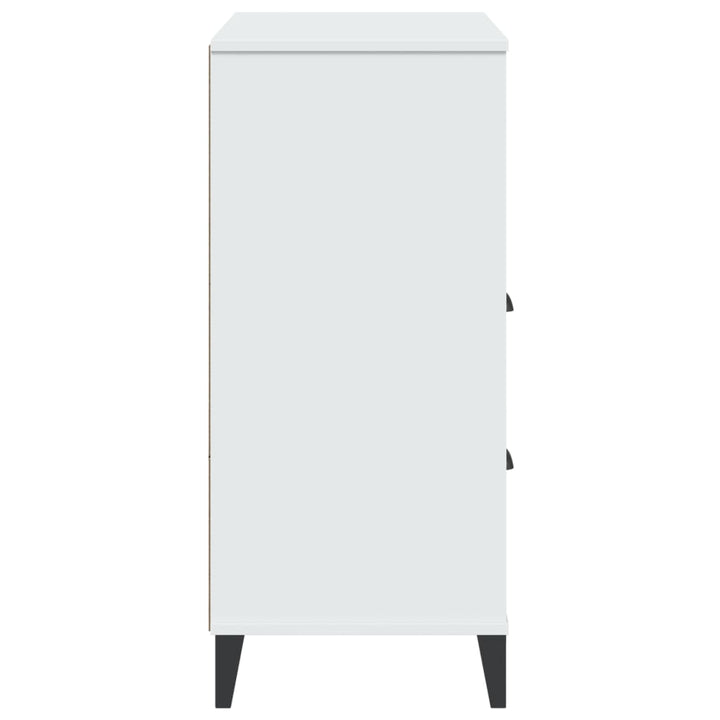 bogskab VIKEN 80x40x90 cm konstrueret træ hvid