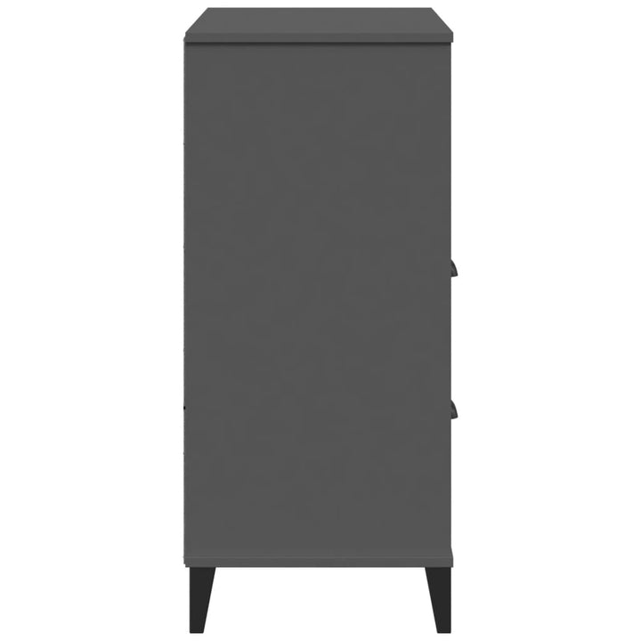bogskab VIKEN 80x40x90 cm konstrueret træ antracitgrå