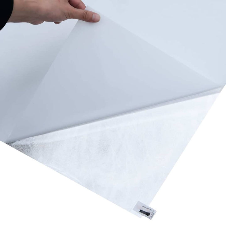 vinduesfolie 90x2000 cm statisk PVC matteret hvid