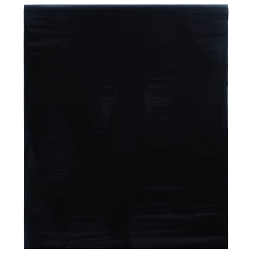 vinduesfolie 45x2000 cm statisk PVC matteret sort
