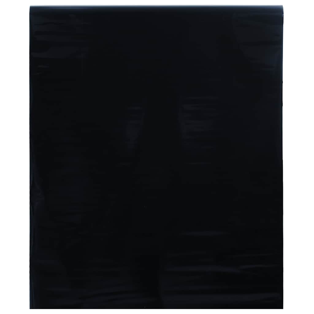 vinduesfolie 60x2000 cm statisk PVC matteret sort