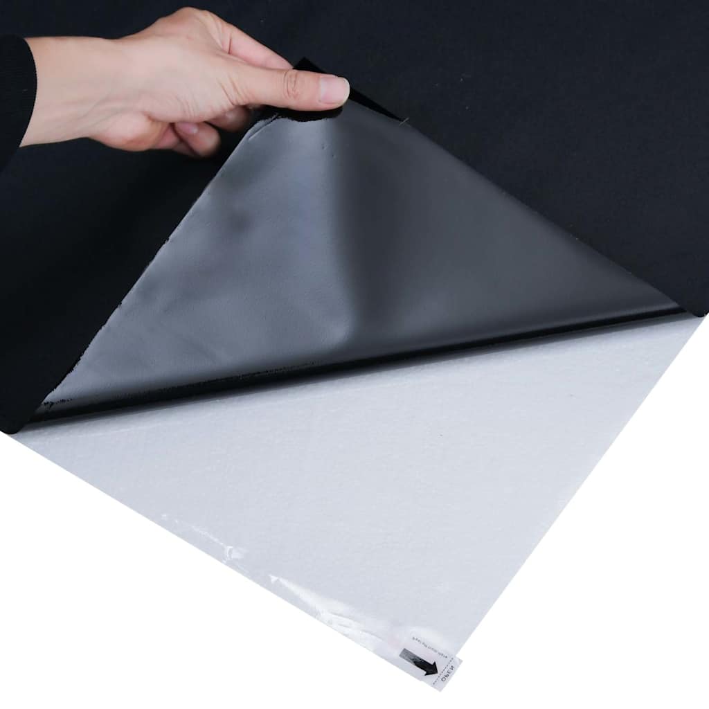 vinduesfolie 90x1000 cm statisk PVC matteret sort