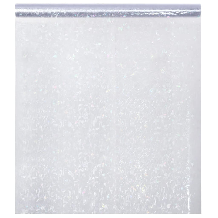vinduesfolie 90x2000 cm PVC 3D-regnbuemønster matteret