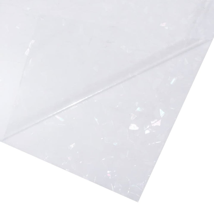 vinduesfolie 90x2000 cm PVC 3D-regnbuemønster matteret