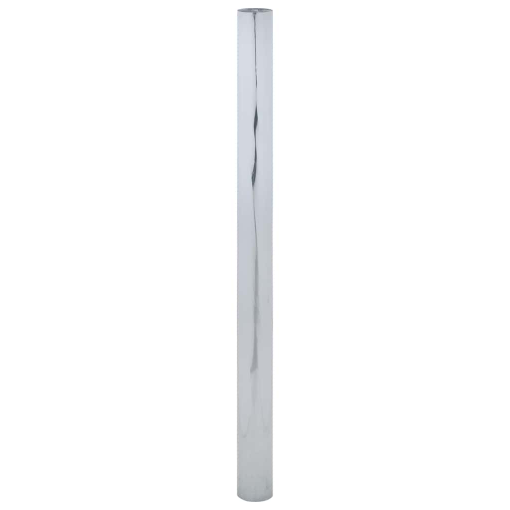 solfilm 60x2000 cm reflekterende effekt PVC sølvfarvet