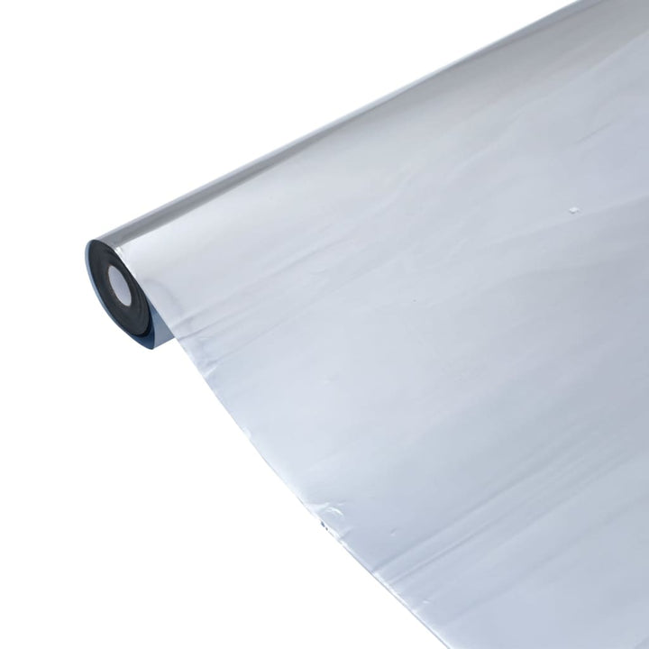 solfilm 90x1000 cm reflekterende effekt PVC sølvfarvet