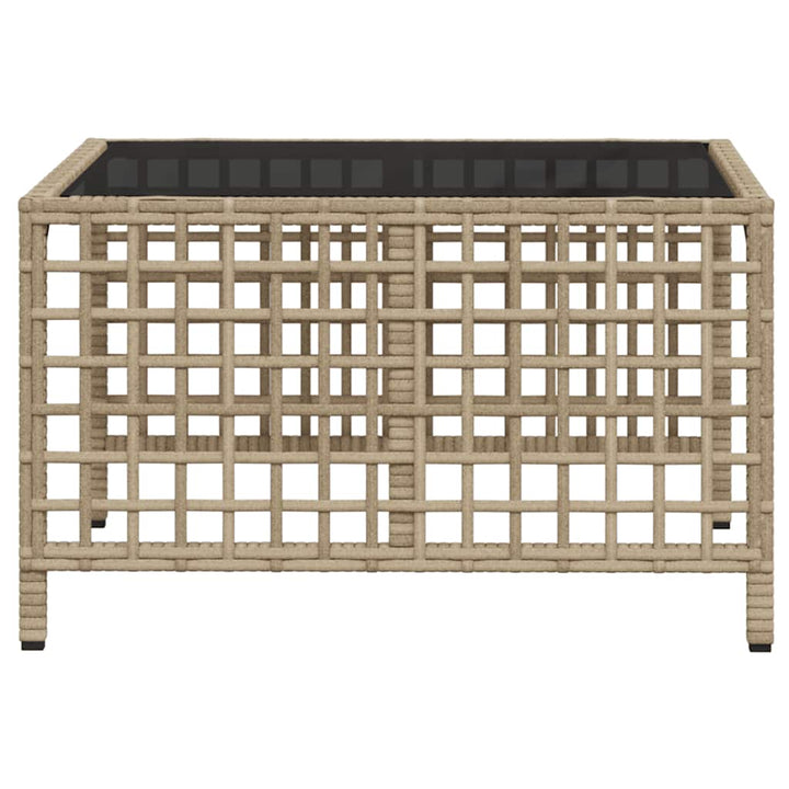 hjørnesofasæt til haven 3 dele med hynder polyrattan beige