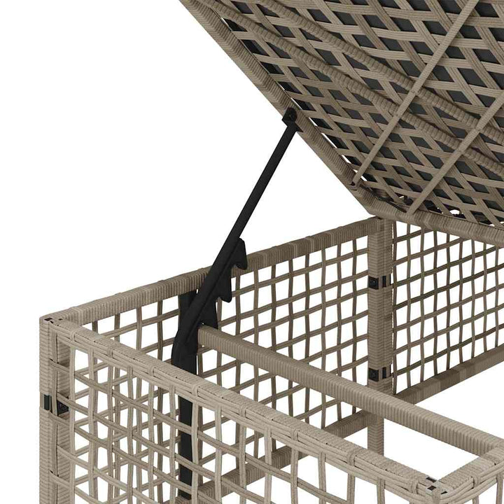 hjørnesofasæt til haven 3 dele med hynder polyrattan lysegrå