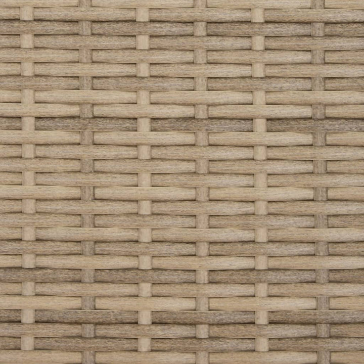 solseng med baldakin og hynder polyrattan beige