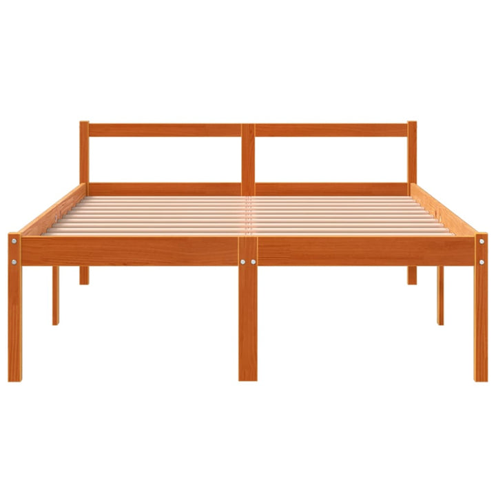 seniorseng 120x190 cm massivt fyrretræ gyldenbrun