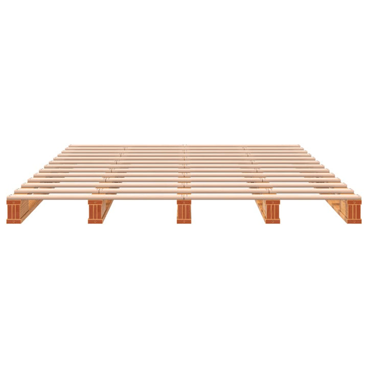 palleseng 140x200 cm massivt fyrretræ gyldenbrun