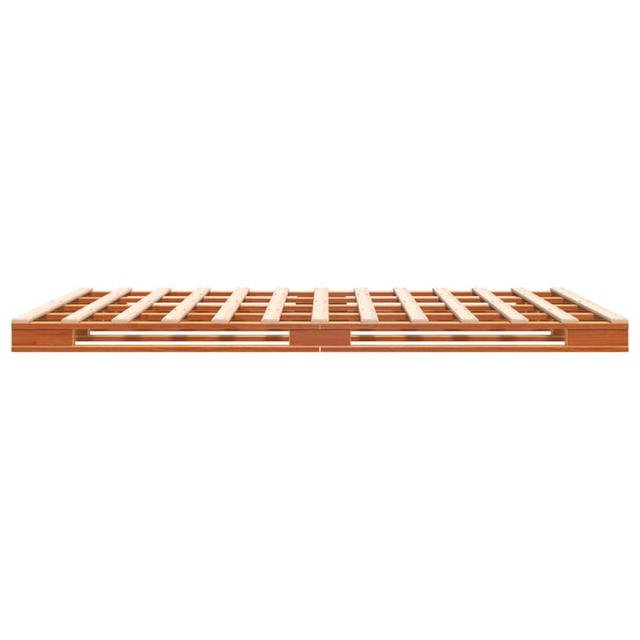 palleseng 140x200 cm massivt fyrretræ gyldenbrun