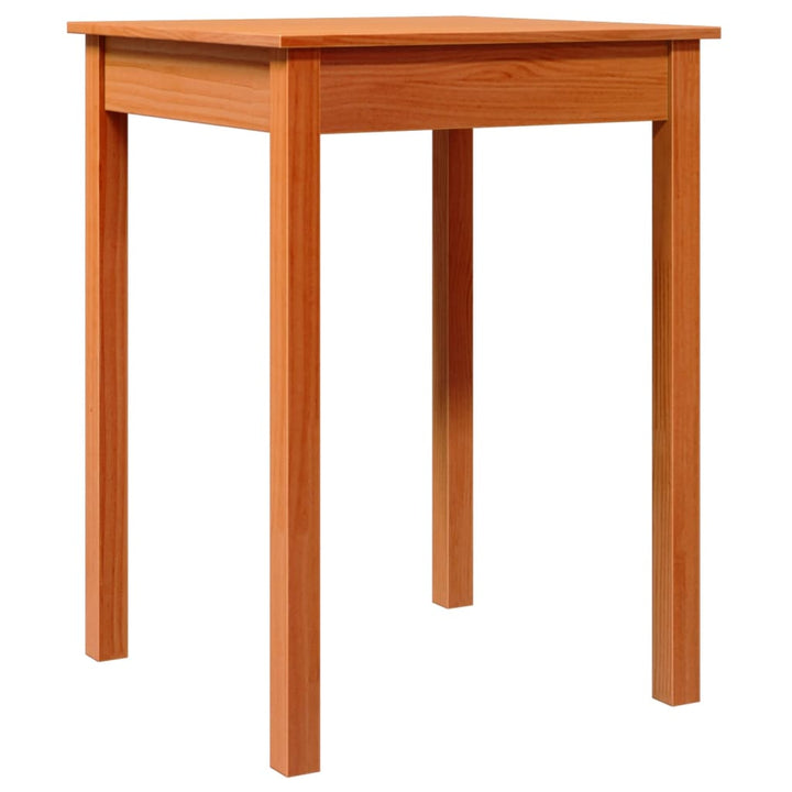 spisebord 55x55x75 cm massivt fyrretræ gyldenbrun