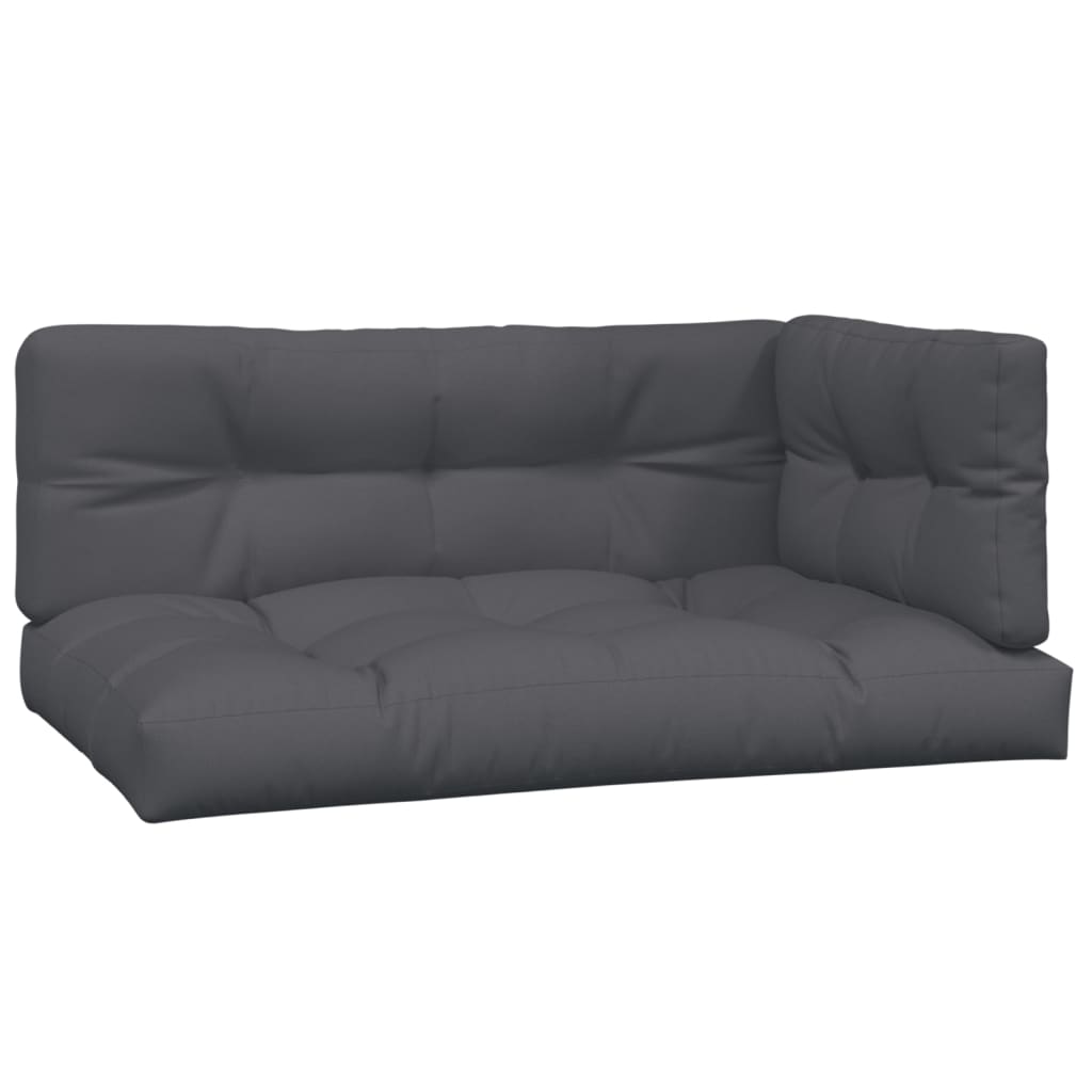 hjørnemoduler til pallesofa 2 stk. med hynder massivt akacietræ