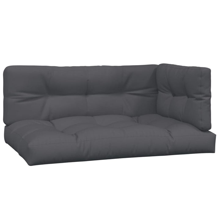 hjørnemoduler til pallesofa 2 stk. med hynder massivt akacietræ
