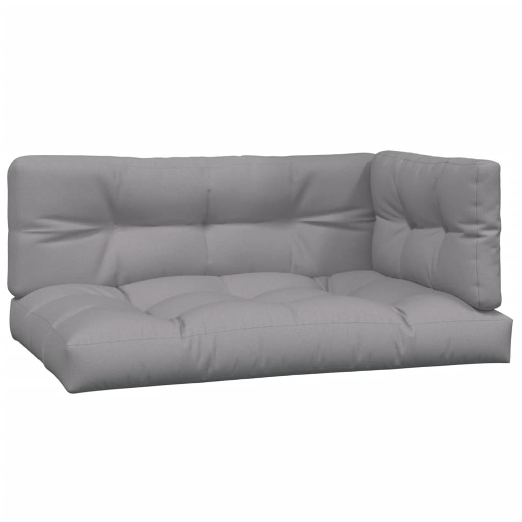 hjørnemoduler til pallesofa 2 stk. med hynder massivt akacietræ