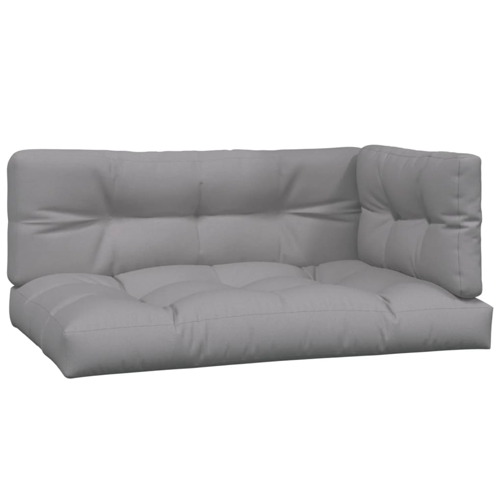 hjørnemoduler til pallesofa 2 stk. med hynder massivt akacietræ