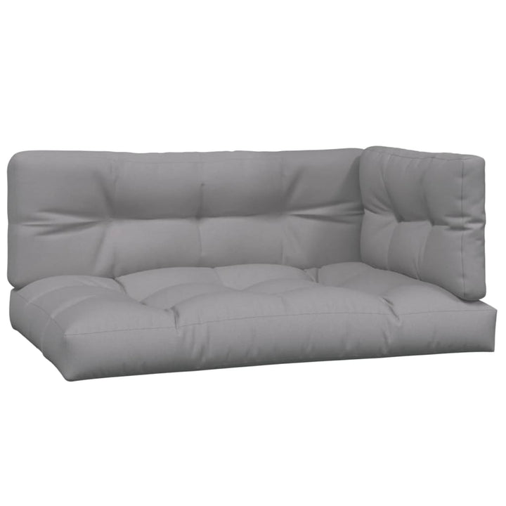 hjørnemoduler til pallesofa 2 stk. med hynder massivt akacietræ