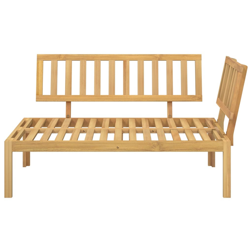 hjørnemodul til pallesofa massivt akacietræ