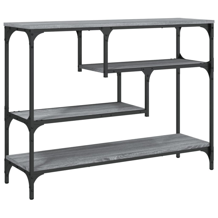 konsolbord 100x30x75 cm konstrueret træ grå sonoma-eg