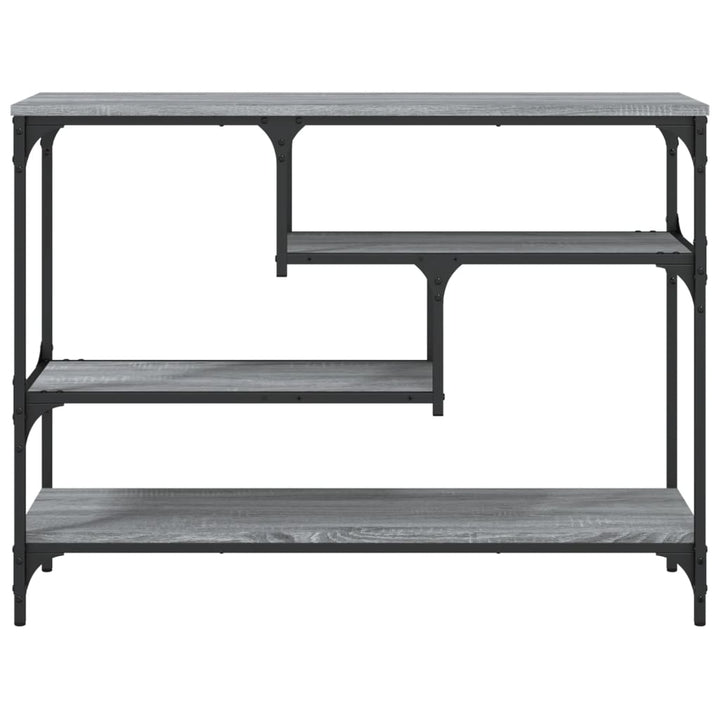 konsolbord 100x30x75 cm konstrueret træ grå sonoma-eg