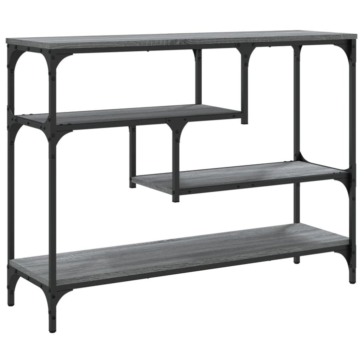 konsolbord 100x30x75 cm konstrueret træ grå sonoma-eg