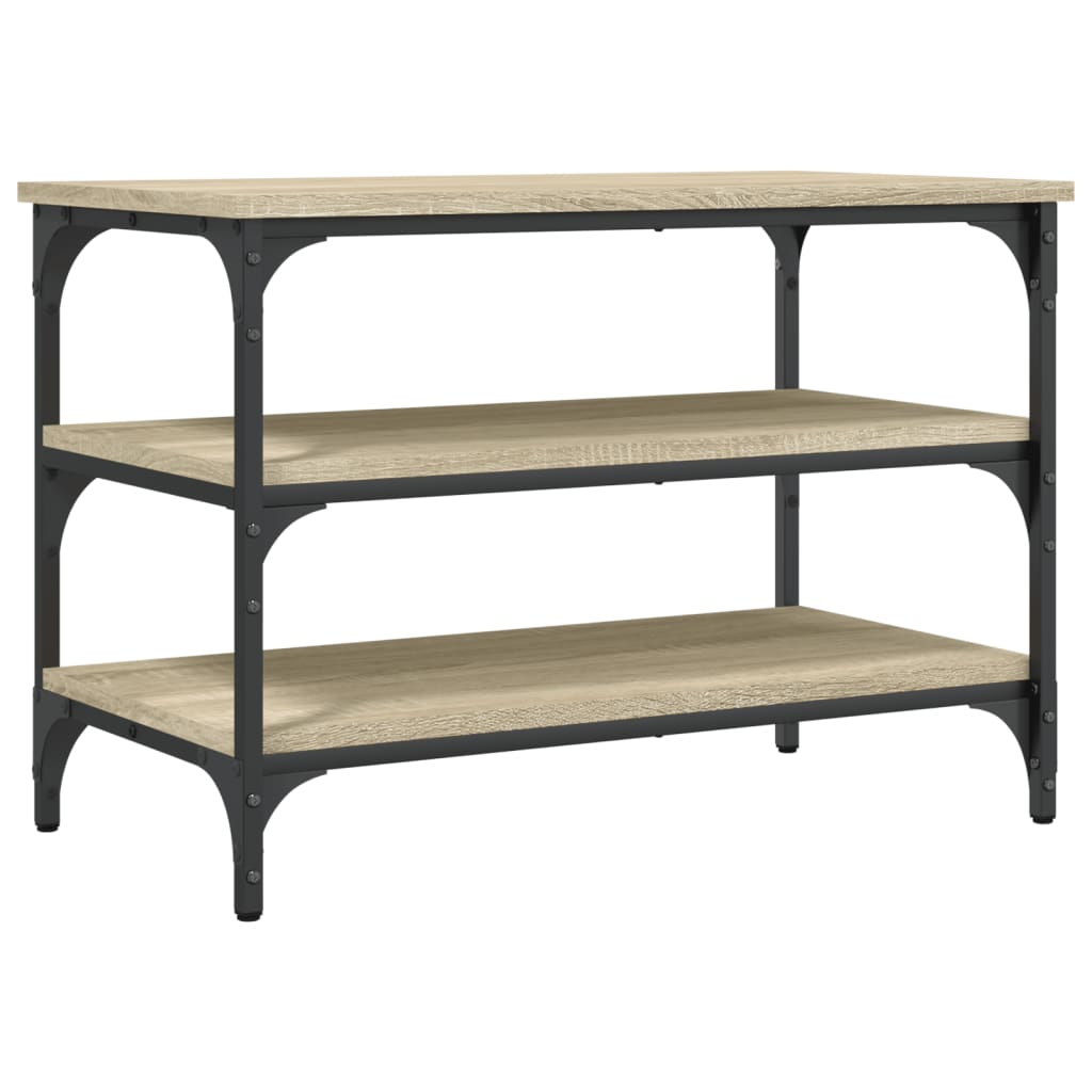 skobænk 70x38,5x49 cm konstrueret træ sonoma-eg