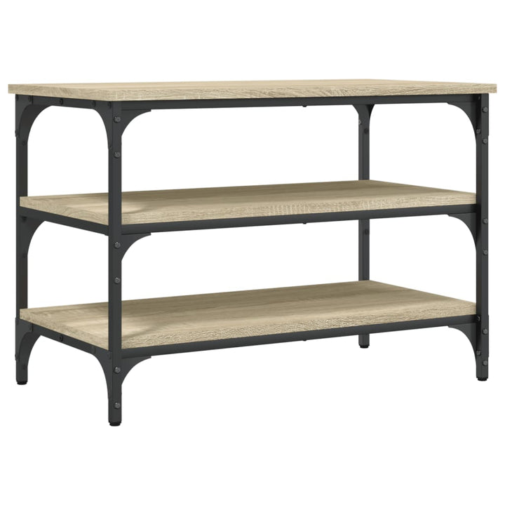 skobænk 70x38,5x49 cm konstrueret træ sonoma-eg
