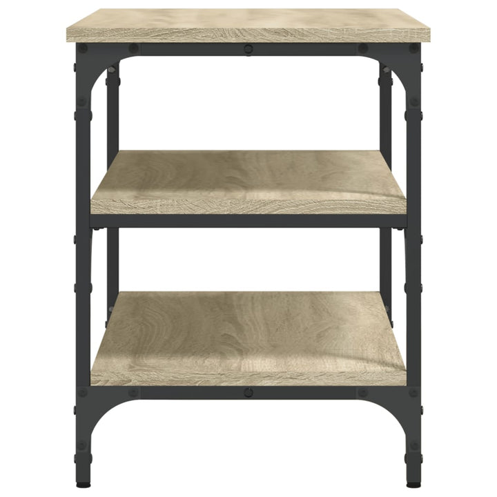 skobænk 70x38,5x49 cm konstrueret træ sonoma-eg