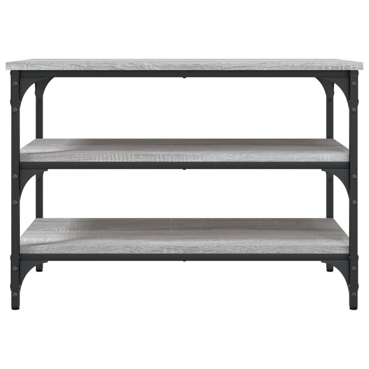 skobænk 70x38,5x49 cm konstrueret træ grå sonoma-eg