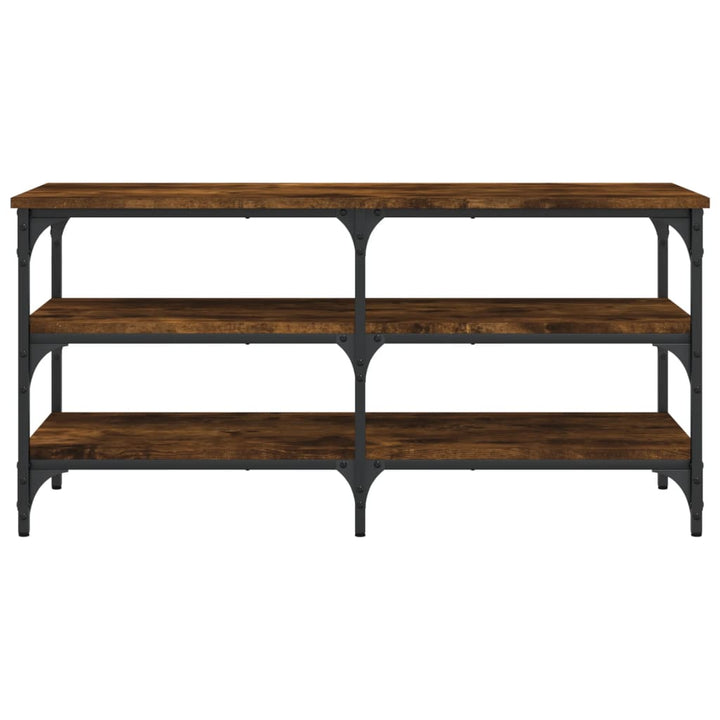 skobænk 100x38,5x49 cm konstrueret træ røget egetræsfarve