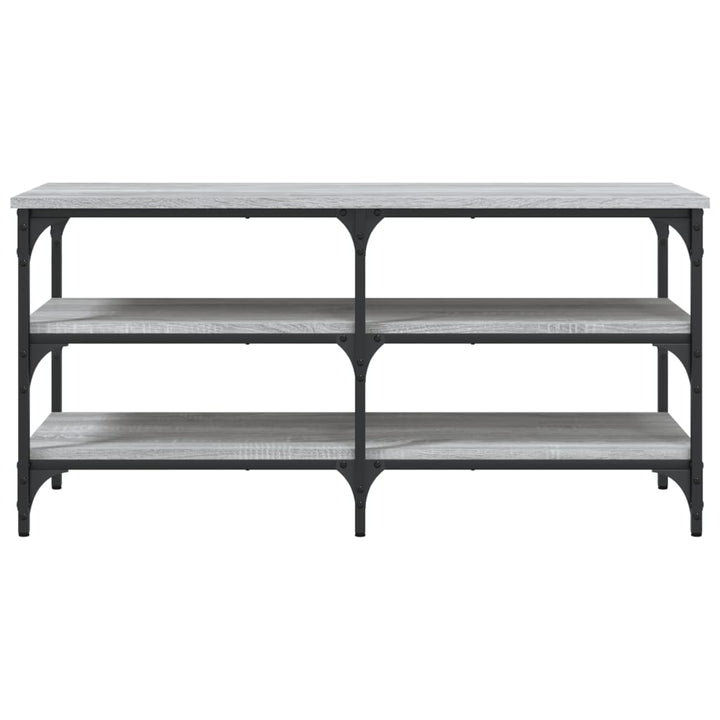 skobænk 100x38,5x49 cm konstrueret træ grå sonoma-eg