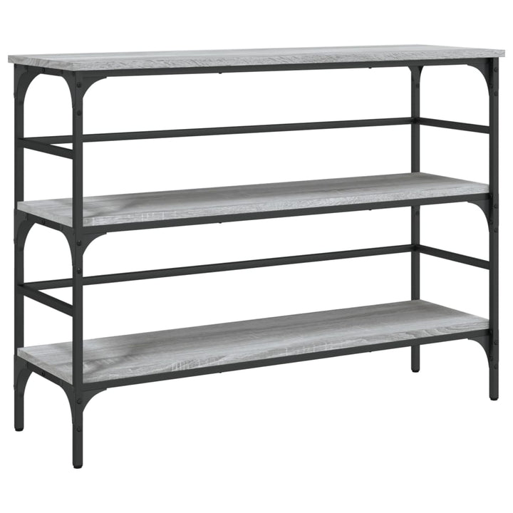 konsolbord 100x32x75 cm konstrueret træ grå sonoma-eg