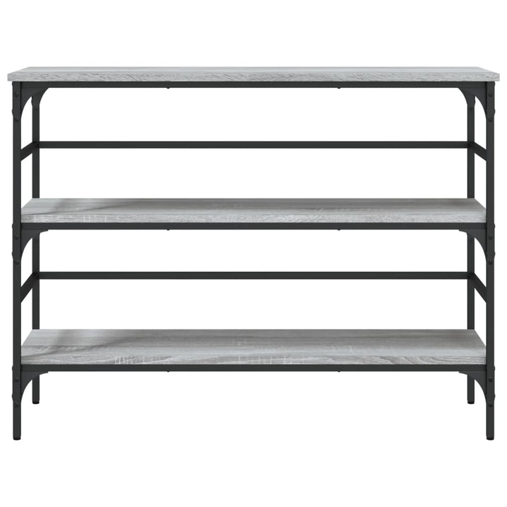 konsolbord 100x32x75 cm konstrueret træ grå sonoma-eg