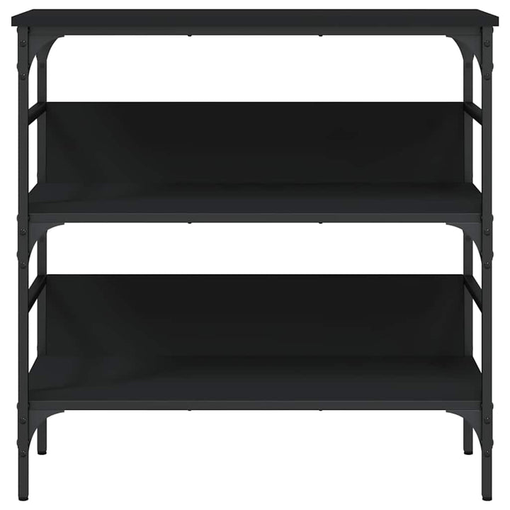 konsolbord 75x32x75 cm konstrueret træ sort