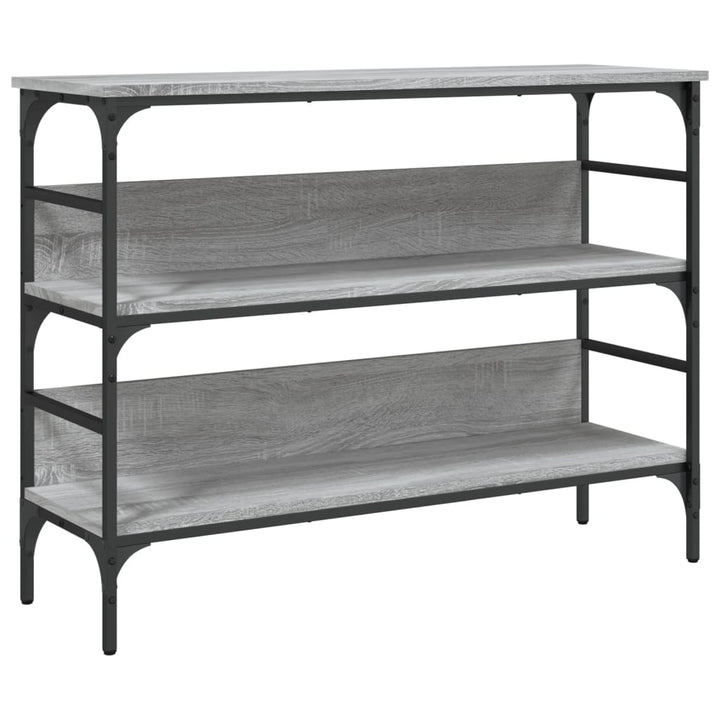 konsolbord 100x32x75 cm konstrueret træ grå sonoma-eg