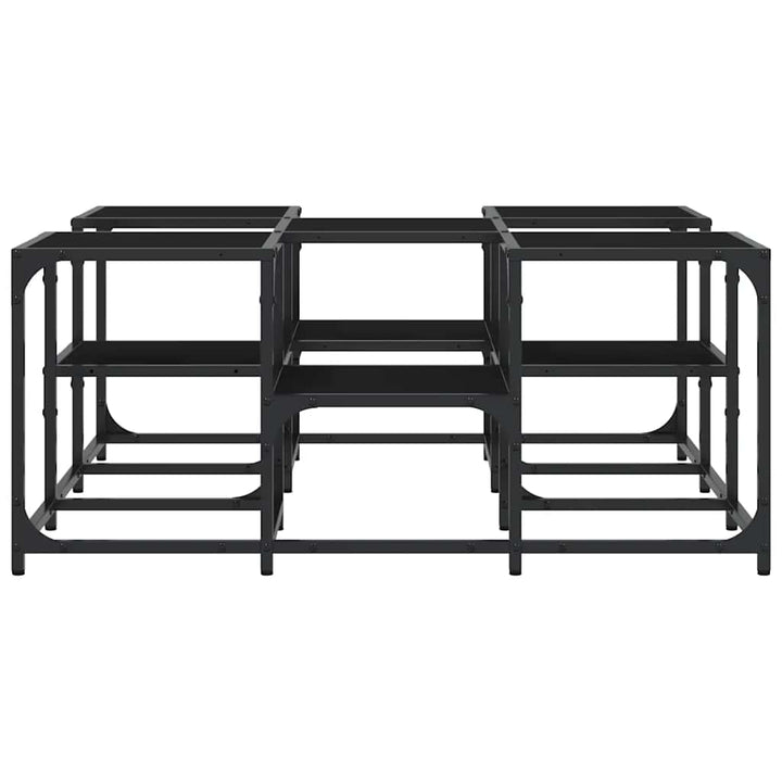 sofabord 91x91x40 cm konstrueret træ sort