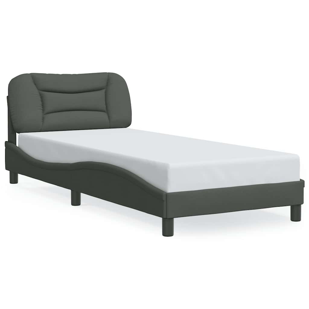 sengeramme uden madras Hvar Mørkegrå 80x200 cm Stof