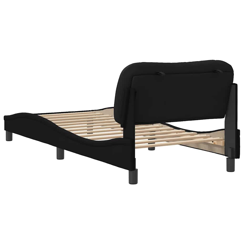 sengeramme uden madras Hvar 80x200 cm stof sort