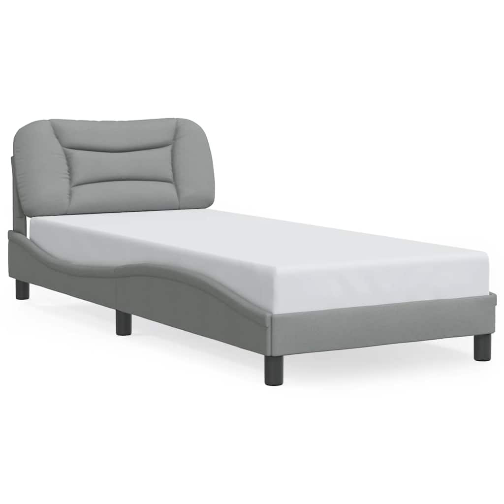 sengeramme uden madras Hvar Lysegrå 90x190 cm Stof