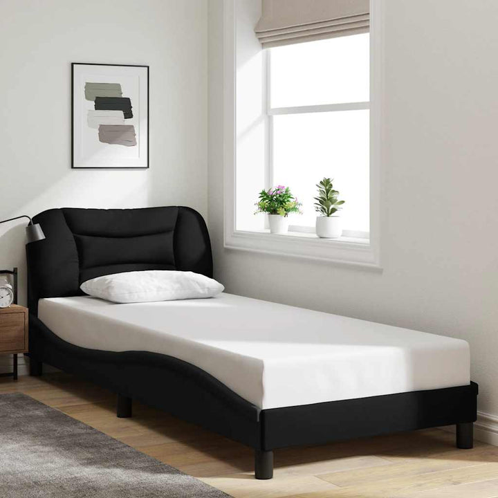 sengeramme uden madras Hvar 90x190 cm stof sort