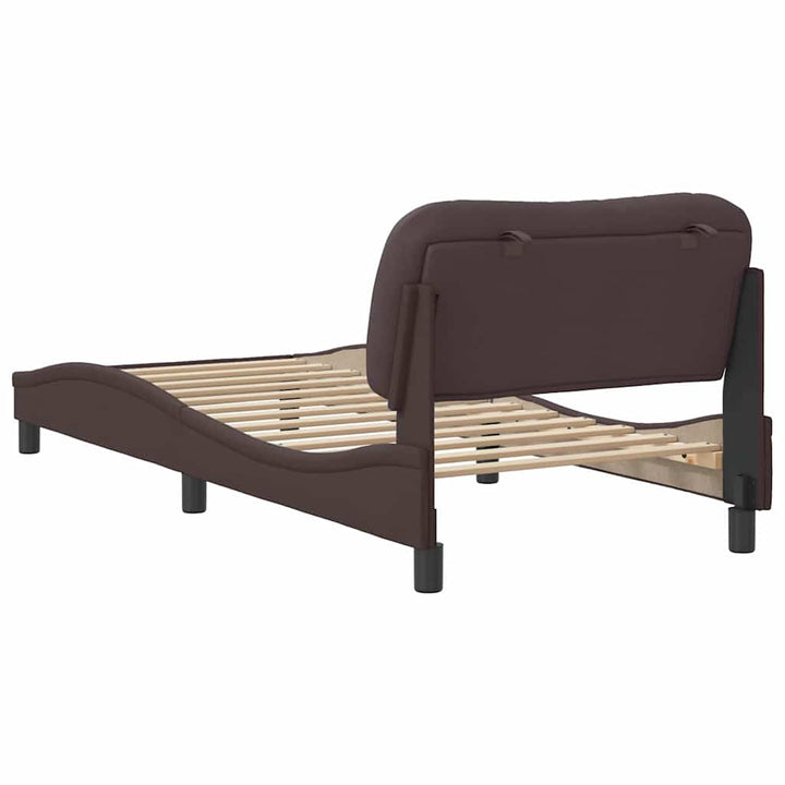 sengeramme uden madras Hvar Mørkebrun 90x190 cm Stof