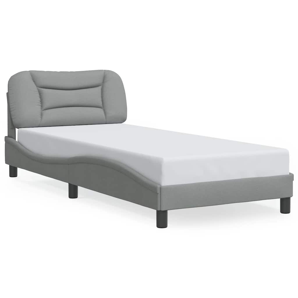 sengeramme uden madras Hvar Lysegrå 90x200 cm Stof