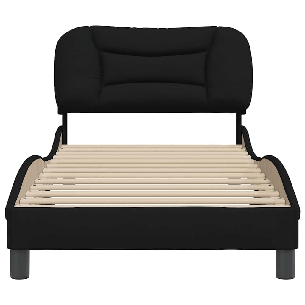 sengeramme uden madras Hvar 90x200 cm stof sort